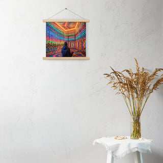 DMT WAITING ROOM Poster with hangers | ACIDMATH AI