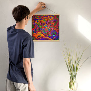 MACHINE FACTORY Poster with hangers | SALVIA DROID