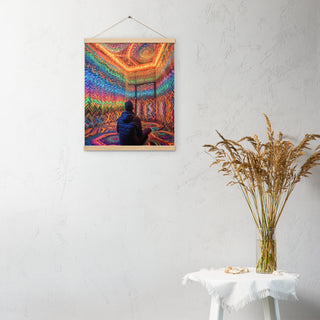 DMT WAITING ROOM Poster with hangers | ACIDMATH AI