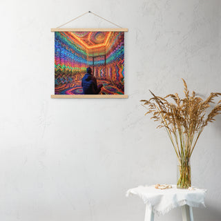 DMT WAITING ROOM Poster with hangers | ACIDMATH AI