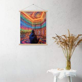 DMT WAITING ROOM Poster with hangers | ACIDMATH AI