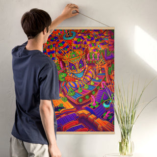 MACHINE FACTORY Poster with hangers | SALVIA DROID