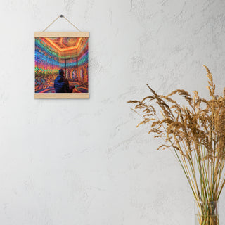 DMT WAITING ROOM Poster with hangers | ACIDMATH AI