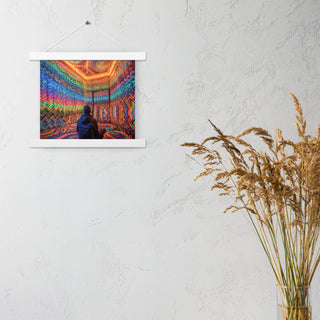 DMT WAITING ROOM Poster with hangers | ACIDMATH AI