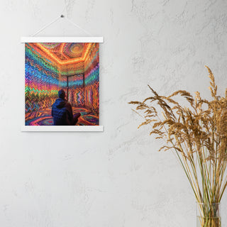 DMT WAITING ROOM Poster with hangers | ACIDMATH AI