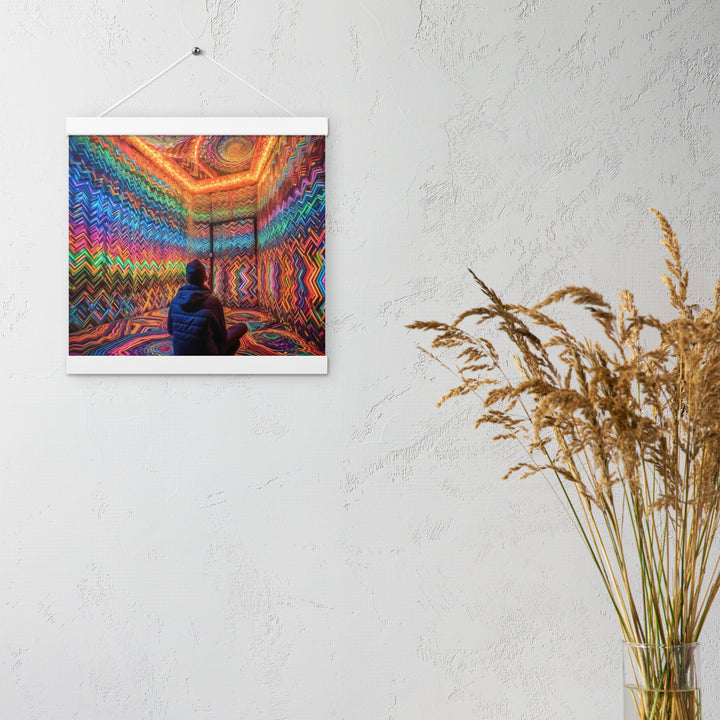 DMT WAITING ROOM Poster with hangers | ACIDMATH AI