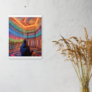 DMT WAITING ROOM Poster with hangers | ACIDMATH AI