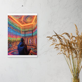 DMT WAITING ROOM Poster with hangers | ACIDMATH AI