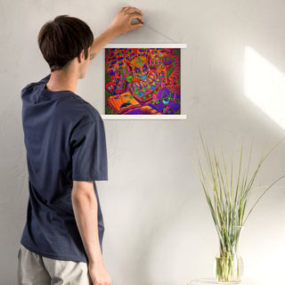 MACHINE FACTORY Poster with hangers | SALVIA DROID