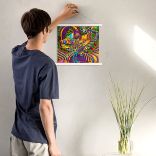 CONDUCTOR OF CONSCIOUSNESS Poster with hangers | SALVIA DROID