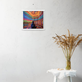 DMT WAITING ROOM Poster with hangers | ACIDMATH AI