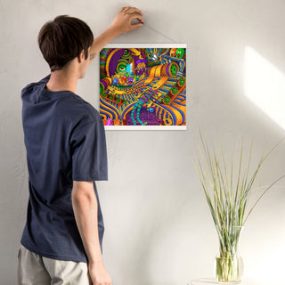 CONDUCTOR OF CONSCIOUSNESS Poster with hangers | SALVIA DROID