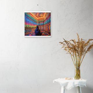 DMT WAITING ROOM Poster with hangers | ACIDMATH AI