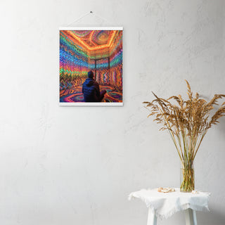 DMT WAITING ROOM Poster with hangers | ACIDMATH AI