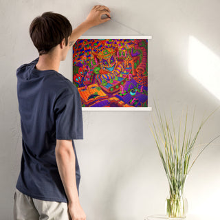 MACHINE FACTORY Poster with hangers | SALVIA DROID