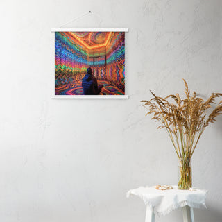 DMT WAITING ROOM Poster with hangers | ACIDMATH AI
