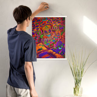 MACHINE FACTORY Poster with hangers | SALVIA DROID