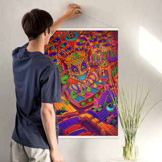 MACHINE FACTORY Poster with hangers | SALVIA DROID