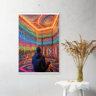 DMT WAITING ROOM Poster with hangers | ACIDMATH AI