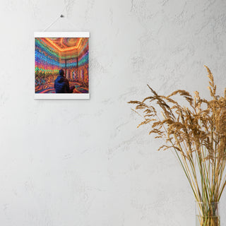 DMT WAITING ROOM Poster with hangers | ACIDMATH AI