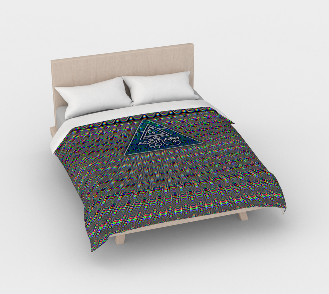 AcidMath Psych Waves | Duvet Cover | PatternNerd