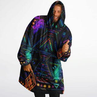 CYBER LIGHTS Snug Hoodie - ACIDMATH AI