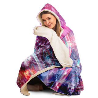 DEEP NEBULA Hooded Blanket - ARTDESIGNWORKS