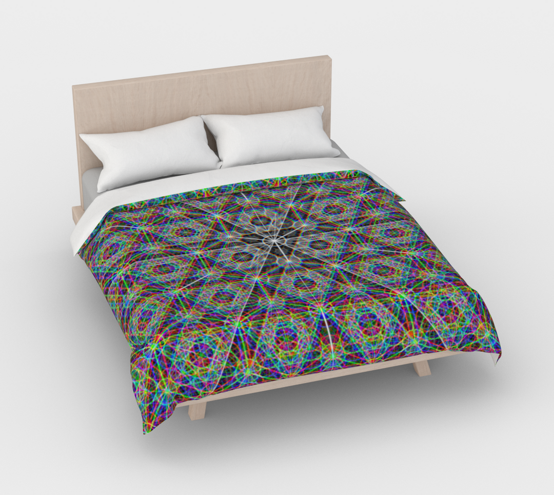 Metatrons Chromatic | Duvet Cover | PatternNerd