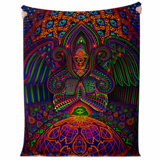 THE GOD SOURCE Premium Microfleece Blanket - SALVIA DROID