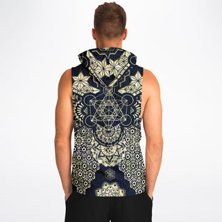 GEOMETRIC GOLD Fashion Drop Armhole Hoodie - MIL ET UNE