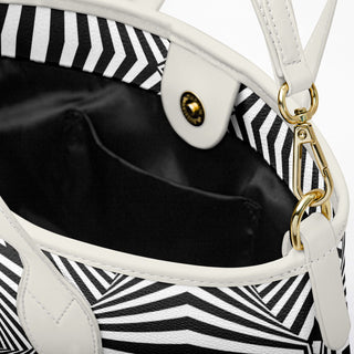 ZEBRA LINES Leather Tote Bag - Hubert Solczynski