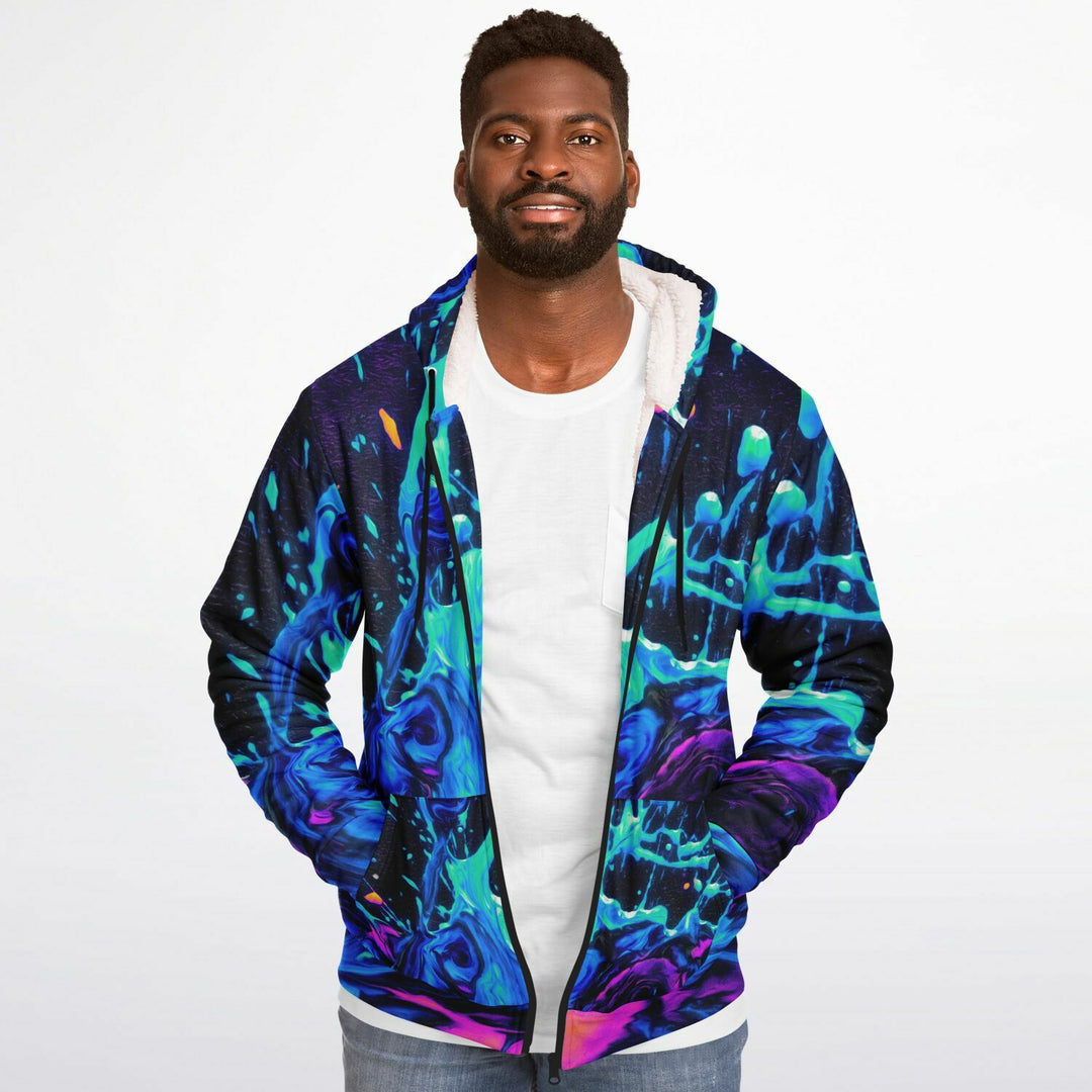 BLASTED Microfleece Ziphoodie - GEOGLYSER