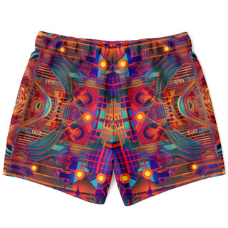 HATCHES Swim Trunks Men - ACIDMATH AI X LACHLAN WARDLAW
