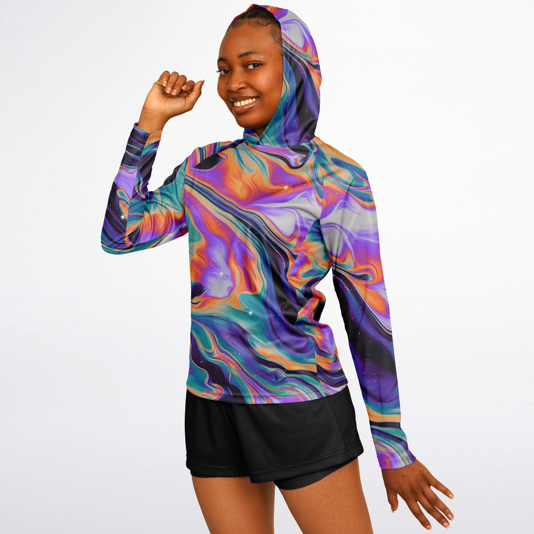 EXISTENCE Women's Long Sleeve Hooded Performance Shirt - MALA VIDA