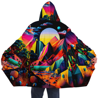 SUNSET Microfleece Cloak - PSYCHEDELIC POUR HOUSE