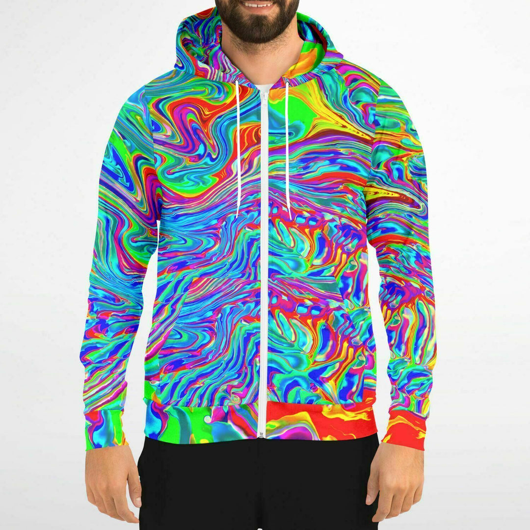 BLOOM Fashion Zip-Up Hoodie | Psychedelic Pour House