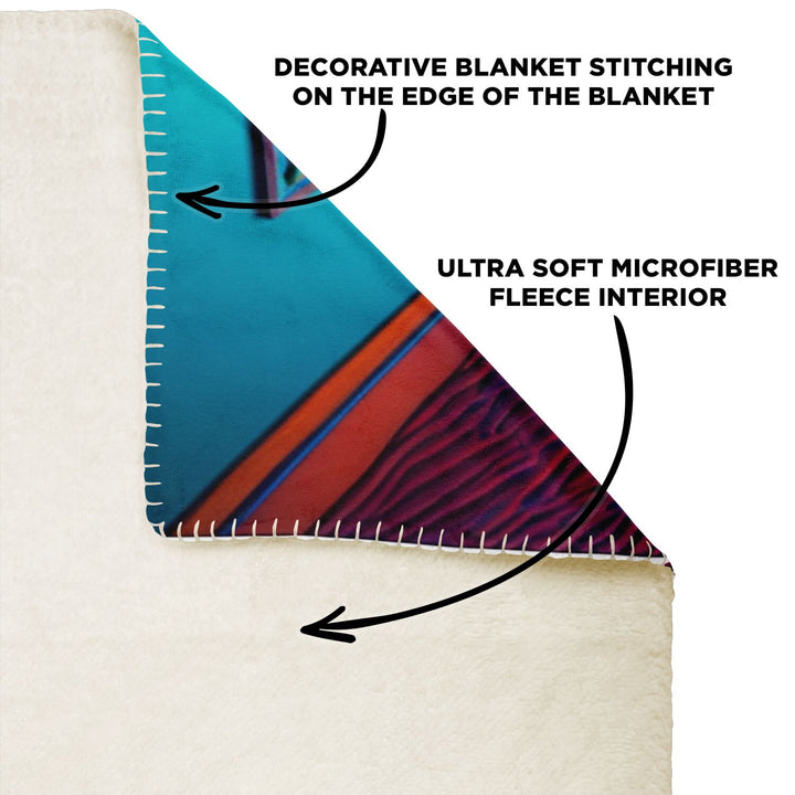 SOLO TRIPPING Premium Microfleece Blanket | ACIDMATH AI