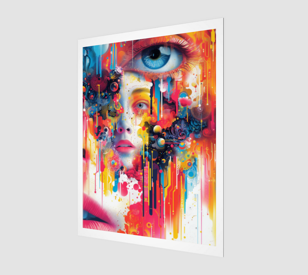 EYE ALONE PRINT | ACIDMATH AI