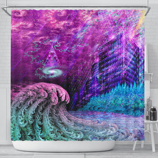 The Fractal Factory | Shower Curtain | POLARIS