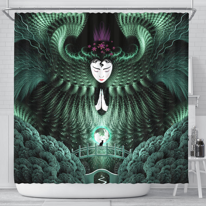 The Jade Empress | Shower Curtain | POLARIS