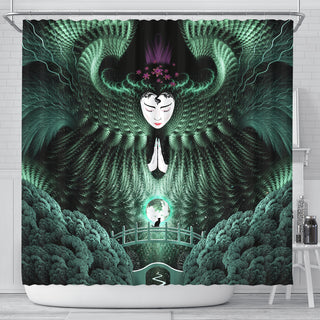 The Jade Empress | Shower Curtain | POLARIS