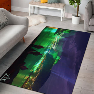 AURORA BOREALIS RUG | ACIDMATH AI