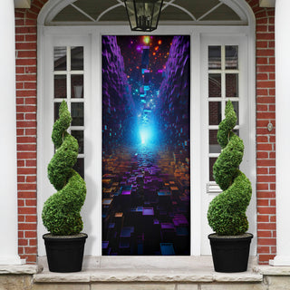 DIMENSIONAL SHIFT BLOCKS DOOR SOCK | ACIDMATH AI