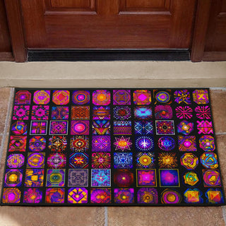 CHAKRAH MANDALA DOOR MAT | ACIDMATH AI