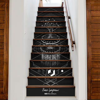TREE GRID STAIR STICKERS | BROCK SPRINGSTEAD