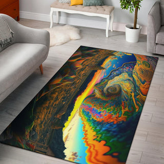 FIRE IN THE SKY RUG | ACIDMATH AI