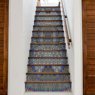 GEOMETRIC GREY SHIFT STAIR STICKERS | MIL ET UNE