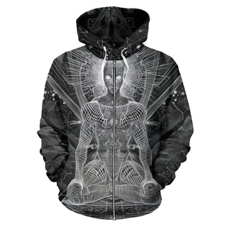 MEDITATION POSE HOODIE | ACIDMATH AI