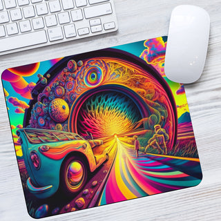 RAINBOW ROAD MOUSE PAD | ACIDMATH AI