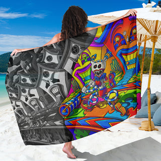 ZOO LIFE SARONG | SALVIA DROID